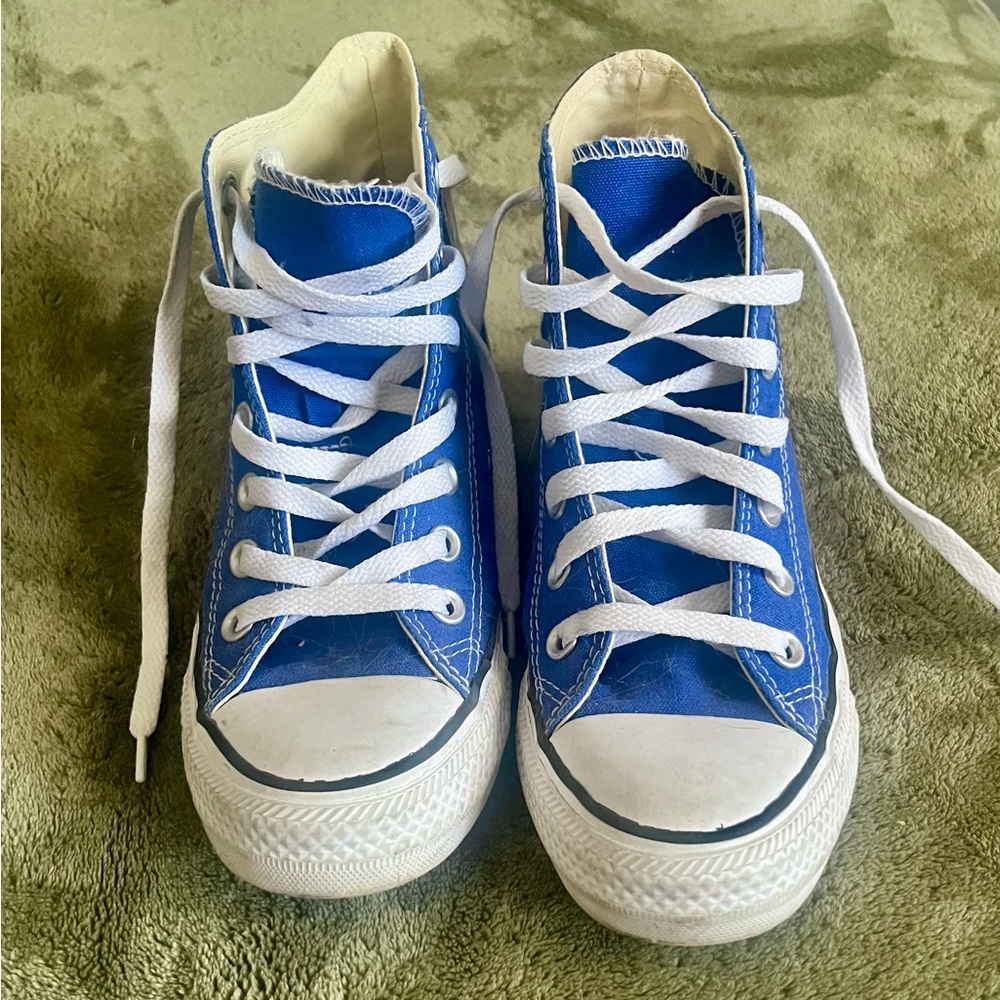 Blue Converse High-Top Sneakers - Picture 4 of 6